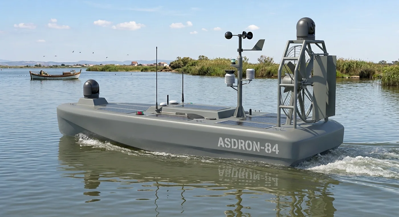Render conceptual del USV-250 NAVORA